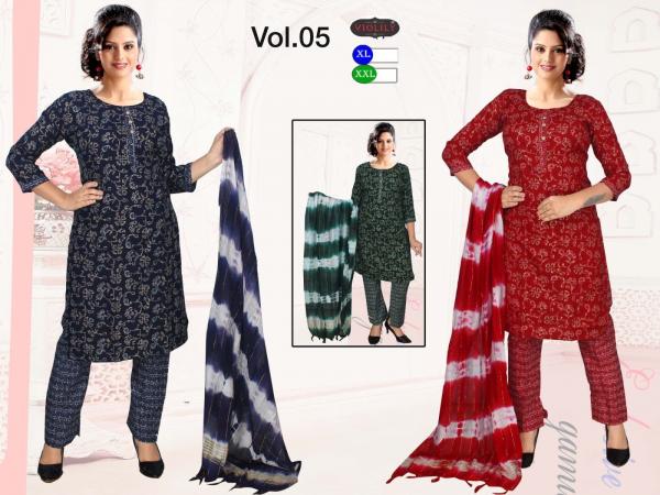 Trendy violily pankudi 05 Capsule Print Designer Readymade  Dress Material